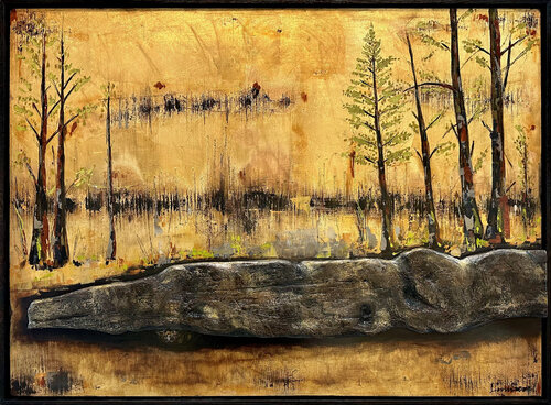Flickering Life by Lumière 104.5cm x 79cm by DEBORAH LANG, Painting for Sale on Select