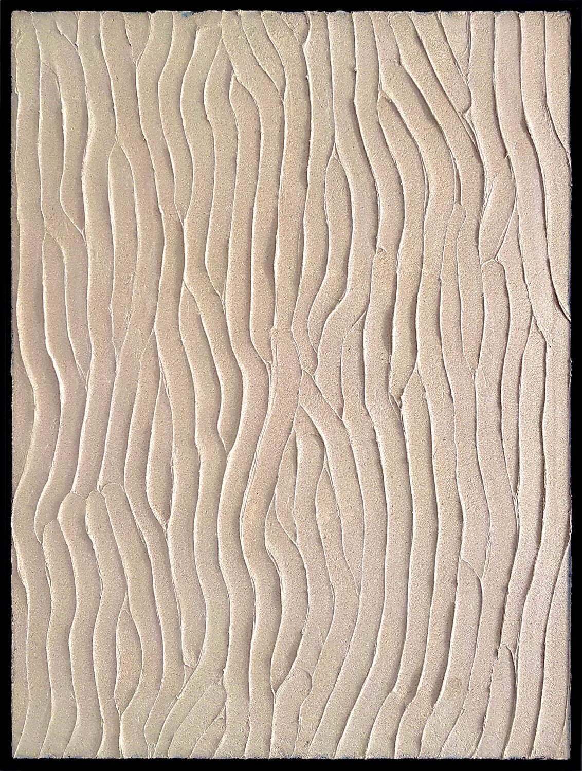 Sand Ripples 2 Heavily Textured on Canvas Framed 94.5cm x 125cm DEBORAH LANG Original painting for sale