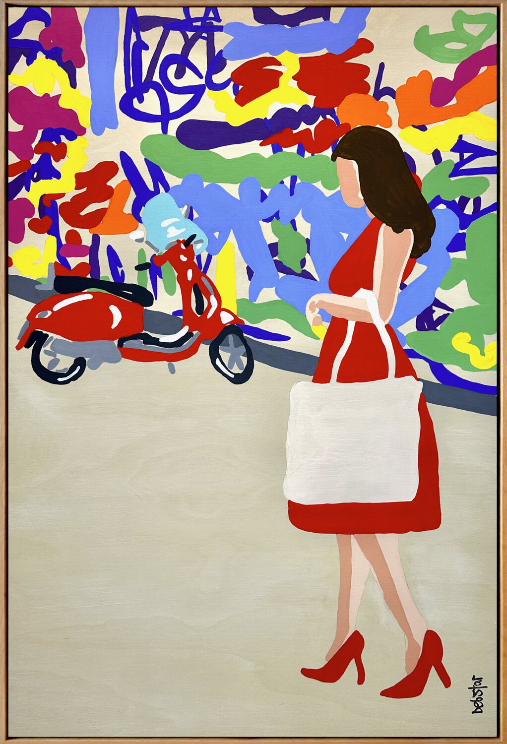 Snapshots of Summer Graffiti DEBORAH LANG Original painting for sale