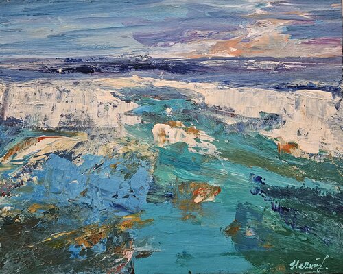 Turquoise State of Mind by Tatiana Hellum, Painting for Sale on Select