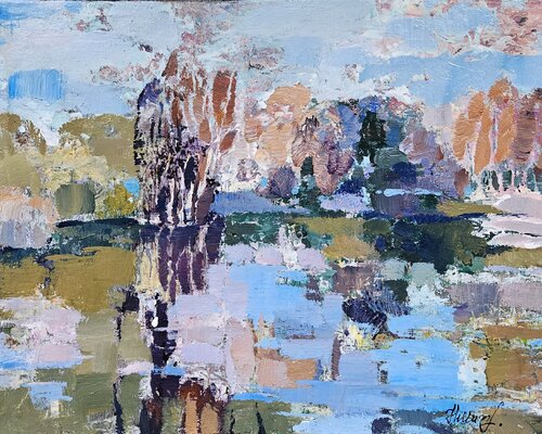 When the Sky Breathed Autumn by Tatiana Hellum, Painting for Sale on Select