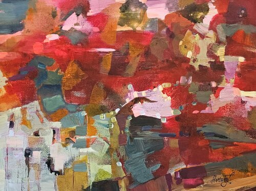 Vivid Impressions. Abstract Expressionist Painting by Tatiana Hellum, Painting for Sale on Select