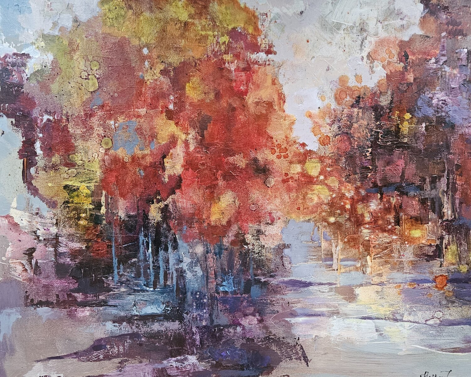 Autumn Passage Tatiana Hellum Original painting for sale