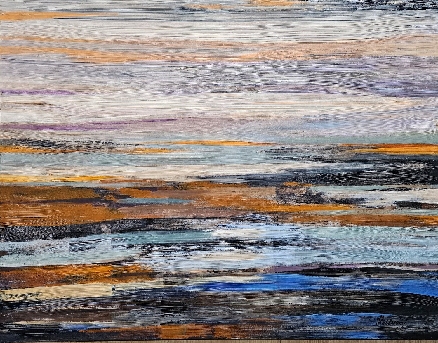Northen Horizon Tatiana Hellum Original painting for sale