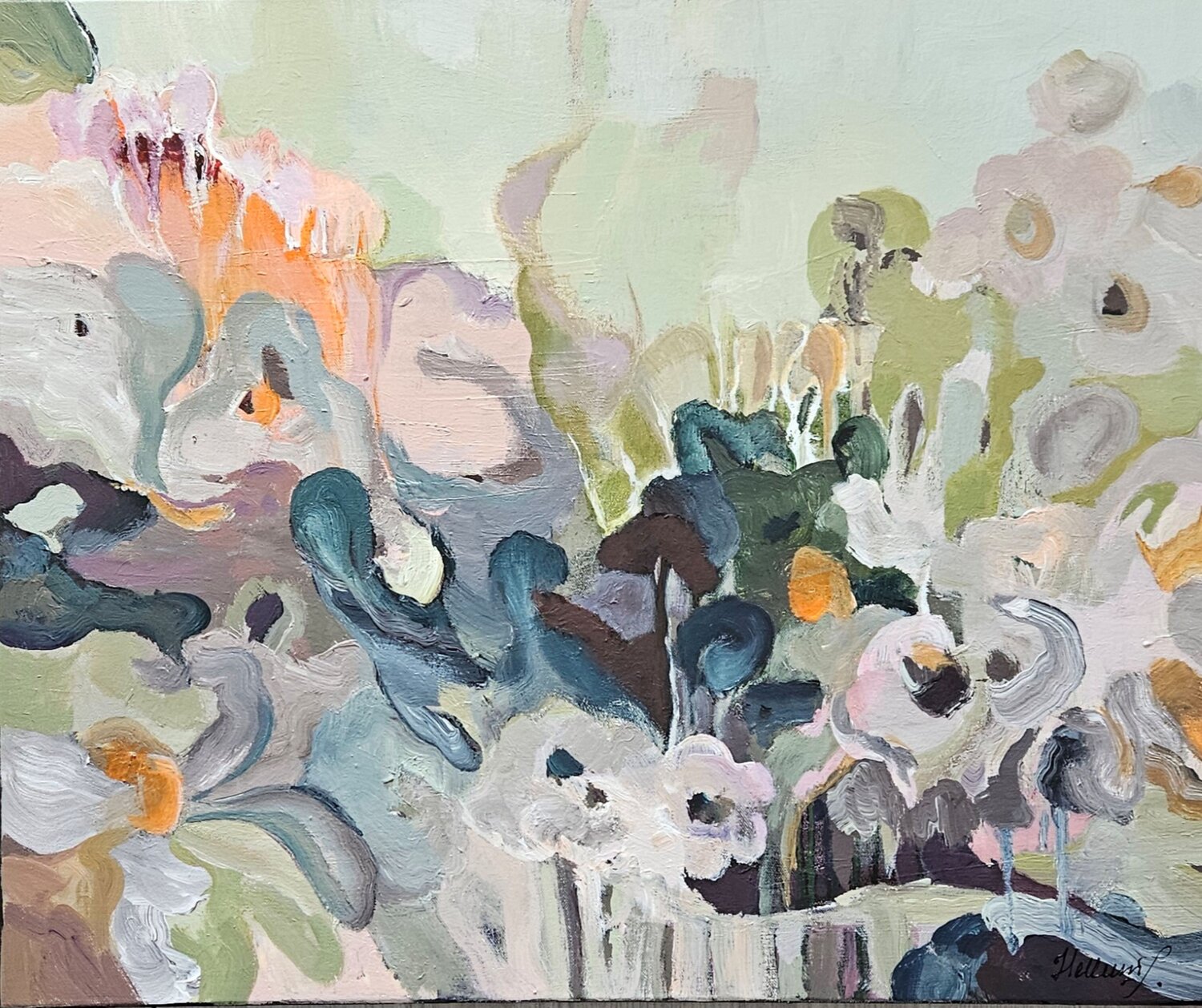 Where Flowers Become Stories Tatiana Hellum Original painting for sale