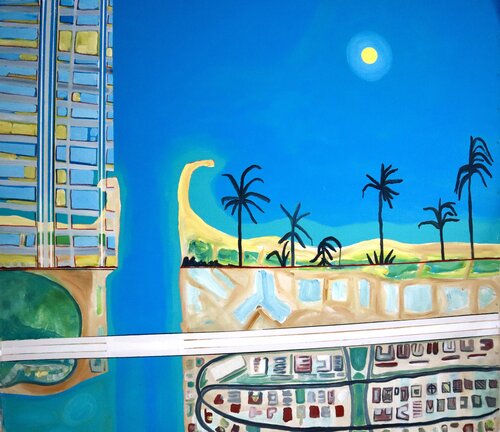 Paisaje North Miami Beach, Nov 2022 by Pacorrosa Cuevas, Painting for Sale on Select