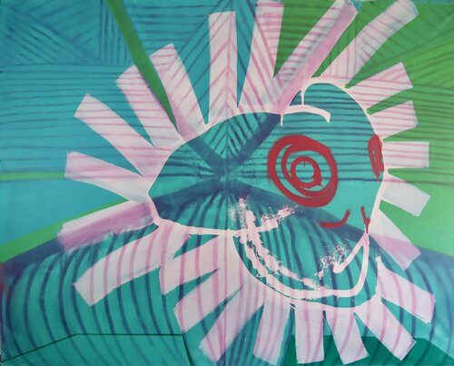 VANITAS 3.0  técnica : Markers & acrylic on canvas by Pacorrosa Cuevas, Painting for Sale on Select