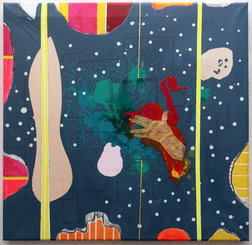 Cosmología de la Uña Partida - Cosmology of the Broken Nail by Pacorrosa Cuevas, Painting for Sale on Select