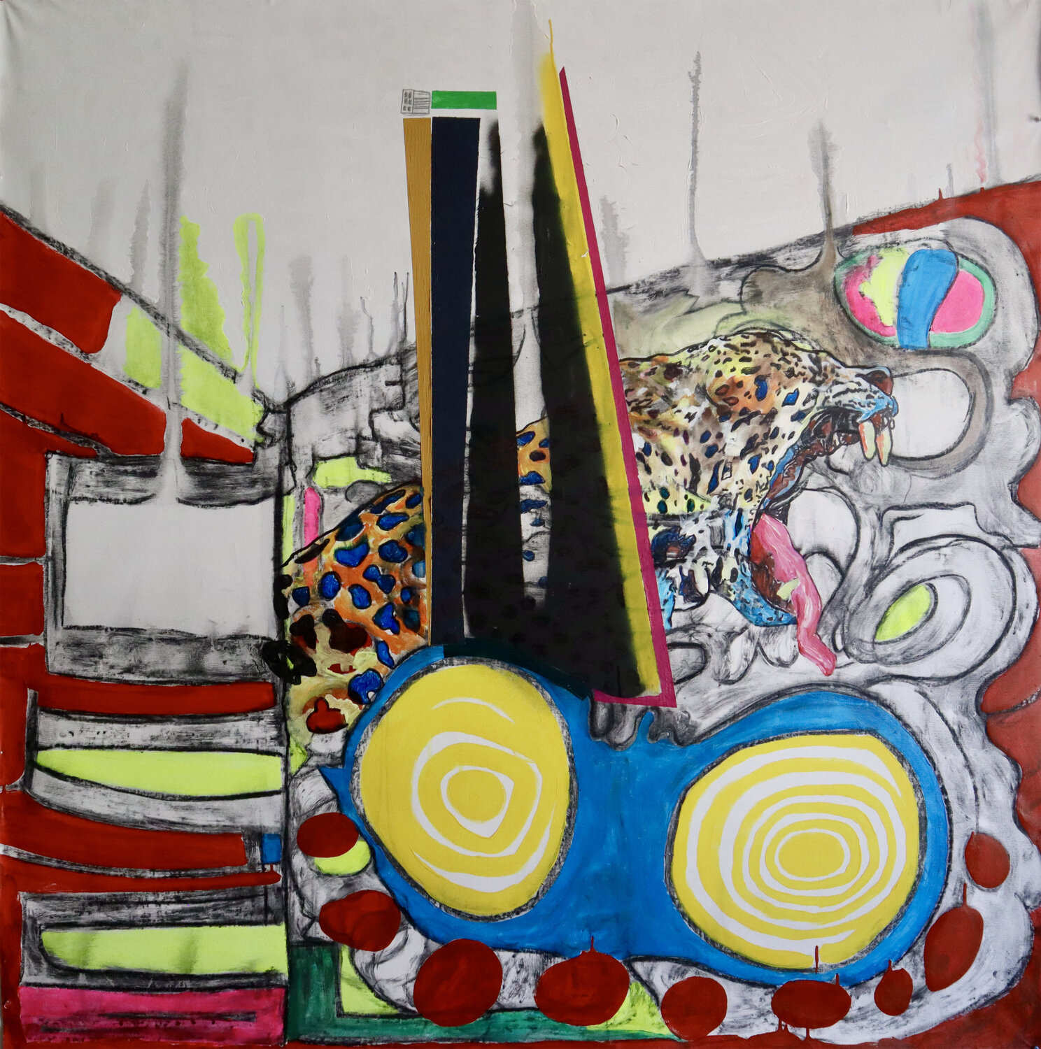 Guepardo Emergente Pacorrosa Cuevas Original painting for sale