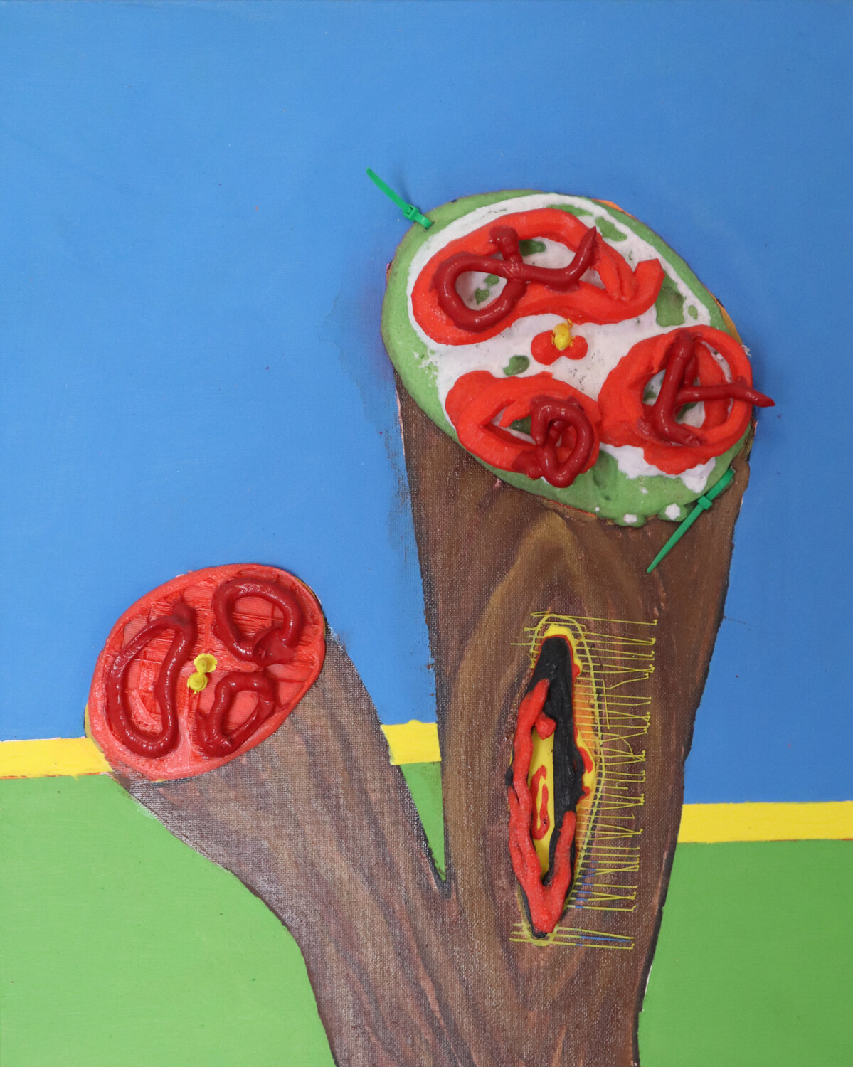 TronChula en Doble Pacorrosa Cuevas Original painting for sale