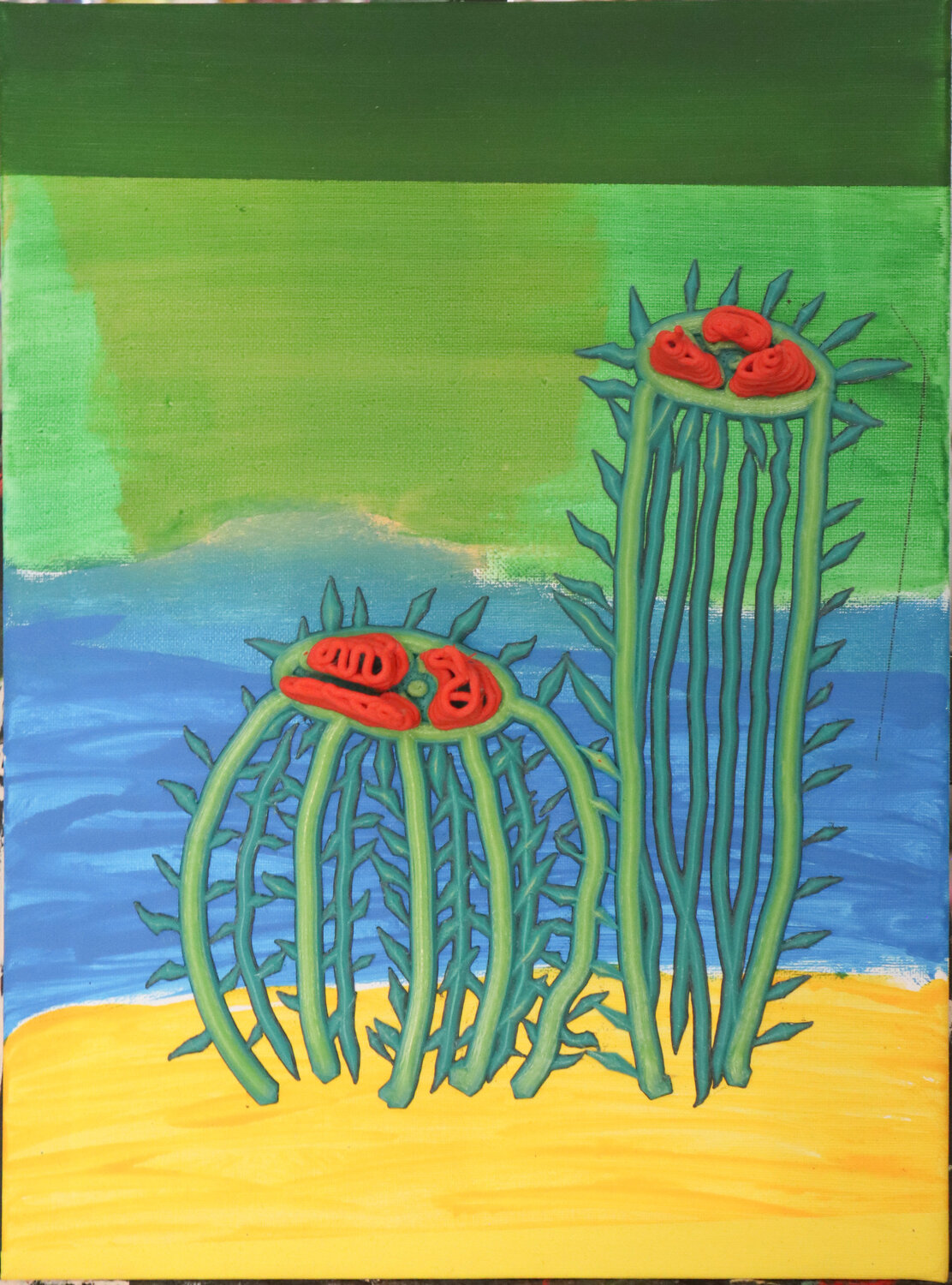 TronChula ISLEÑA Pacorrosa Cuevas Original painting for sale