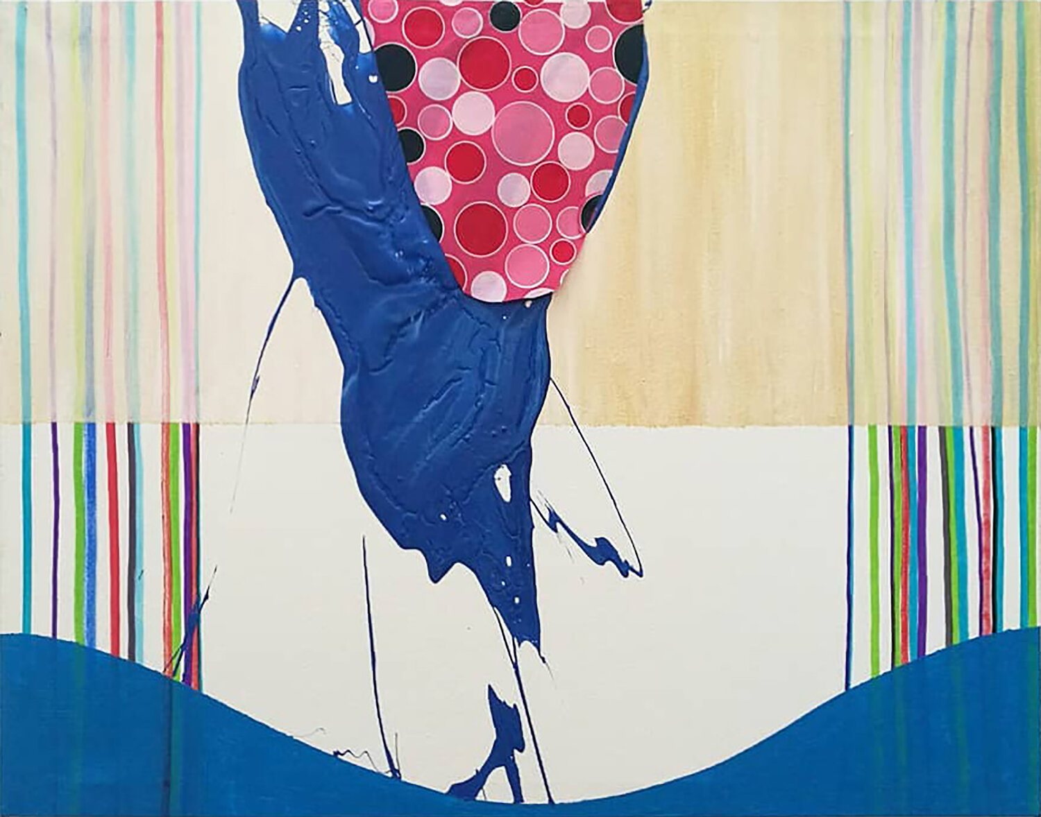 Wall Lizard Wall Lizard  Córdoba 2020  564x463x35mm Pacorrosa Cuevas Original painting for sale