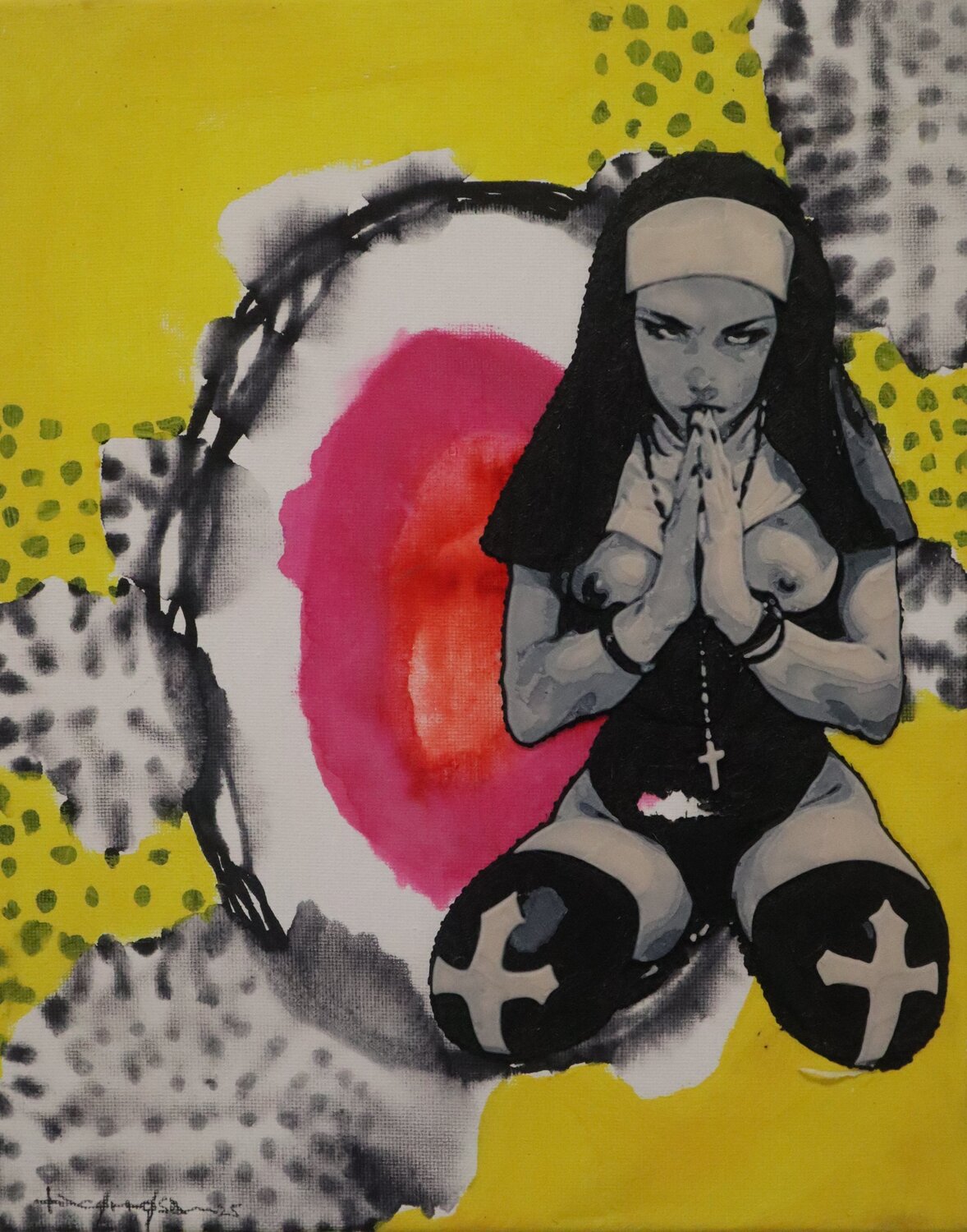 DesnuMonja 25 Pacorrosa Cuevas Original painting for sale