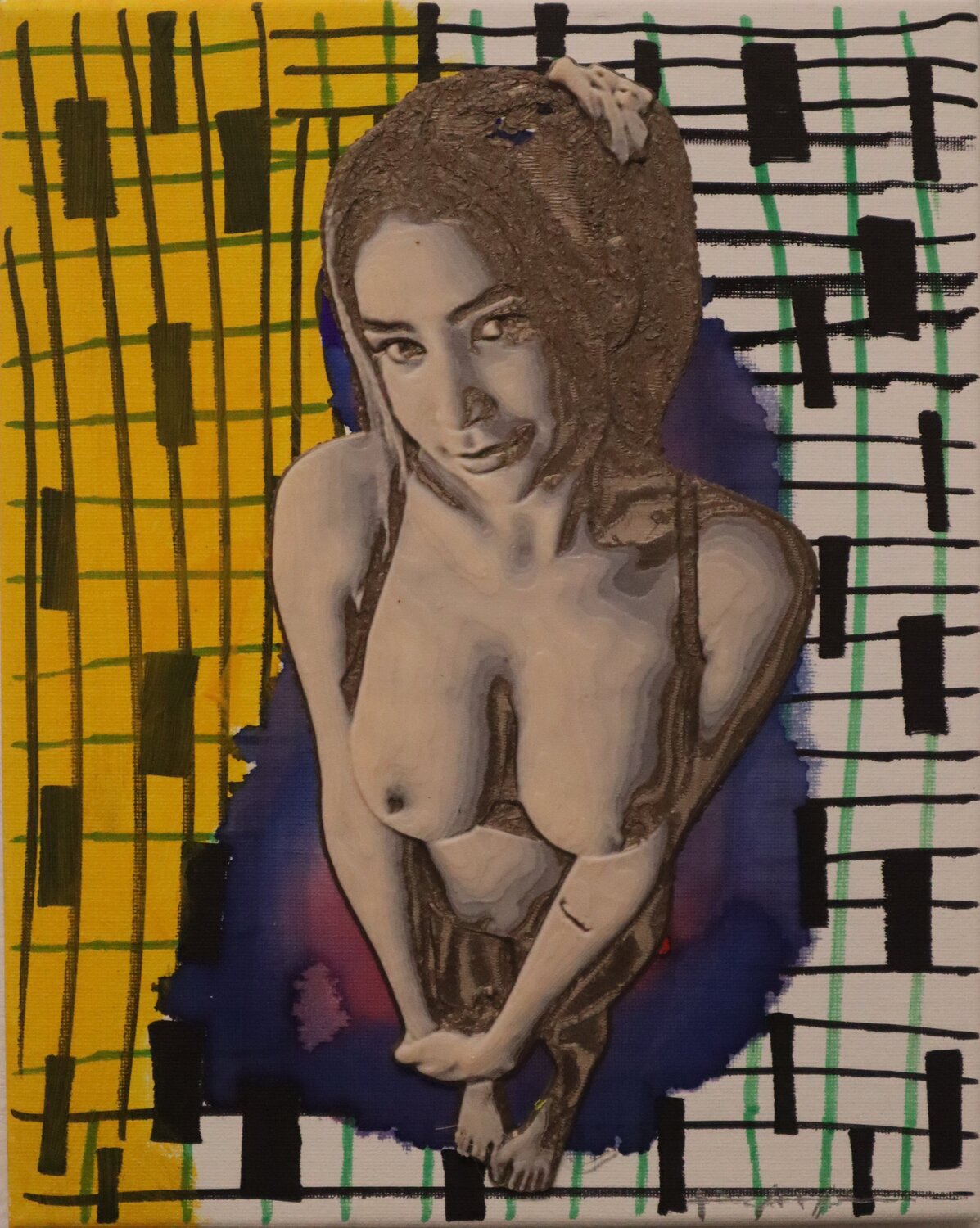 Teen Selfie KASYGN25 Pacorrosa Cuevas Original painting for sale