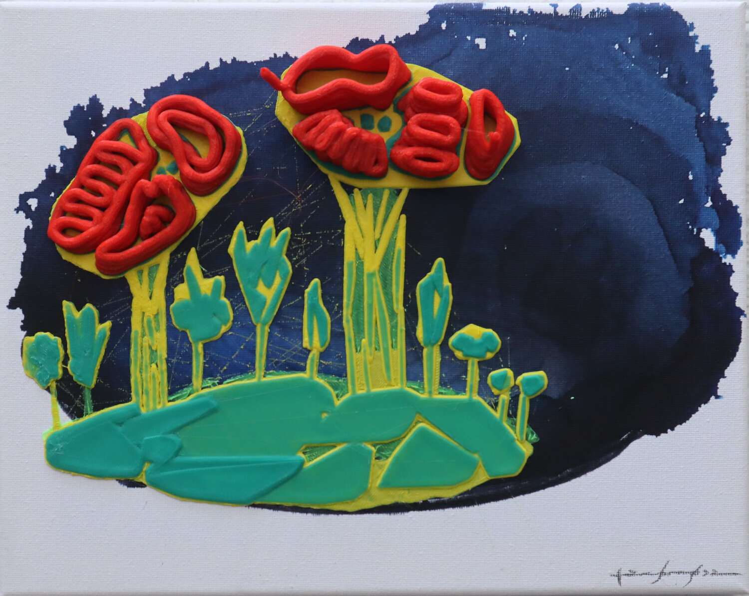 Paisaje Chuletas Pacorrosa Cuevas Original painting for sale