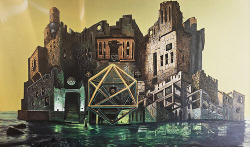 Toteninsel by Stefania Pinsone, Painting for Sale on Select