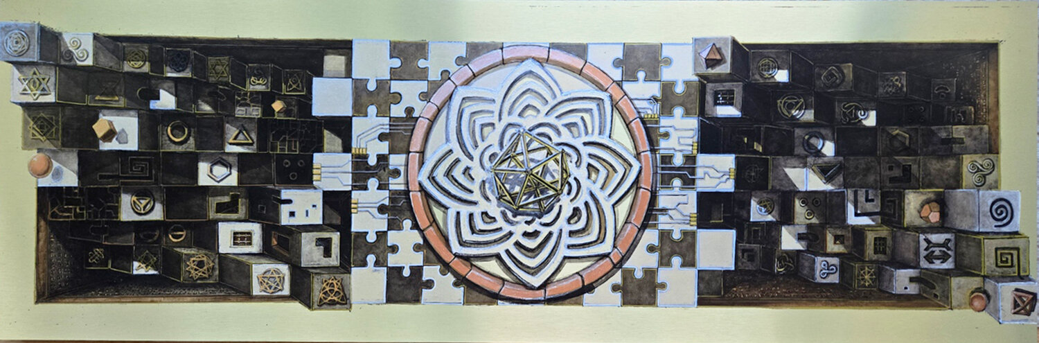 Hidden connections Stefania Pinsone Original painting for sale
