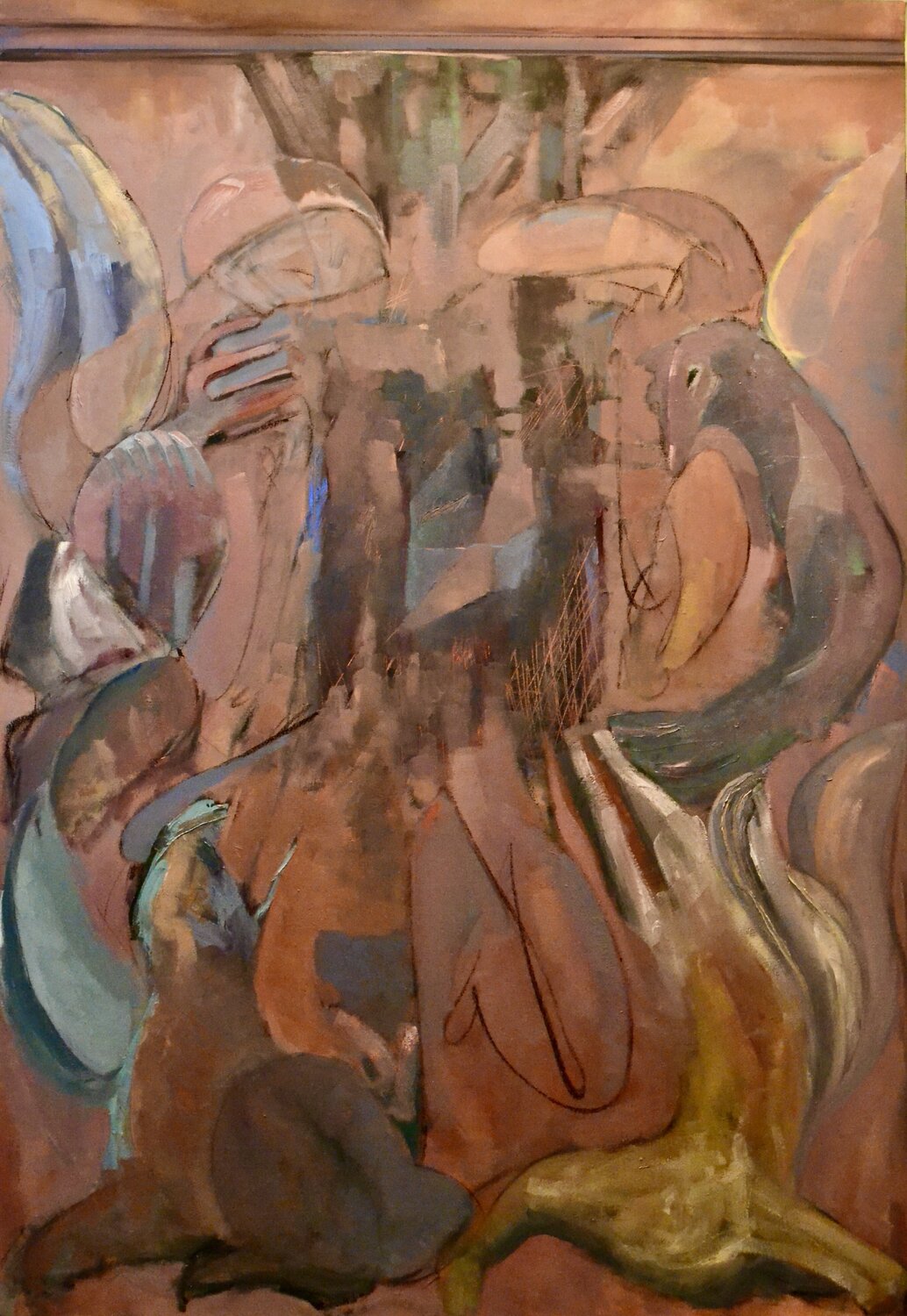 The Last Judgement (tympanum, Abbey Church at Moissac) Matt Cohen. website:mattcohenpaintings.com Original painting for sale