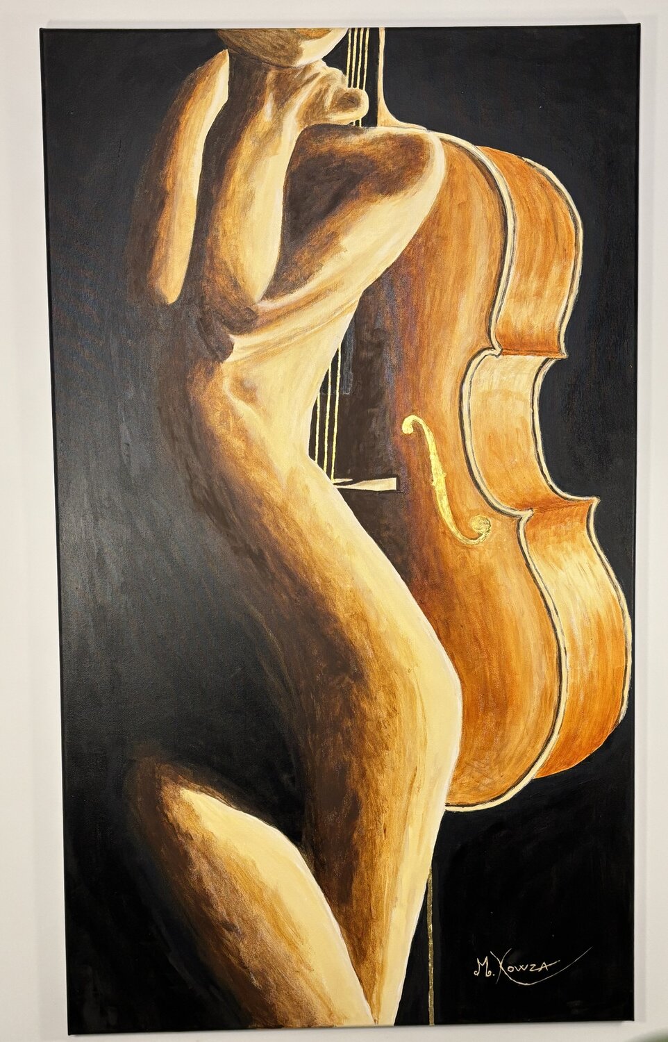 Feminine Strings Malgorzata Kowza Original painting for sale
