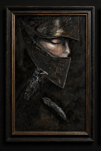 Armor Of Silence   [Some wounds are carried in silence] by Raven Dubh, Painting for Sale on Select