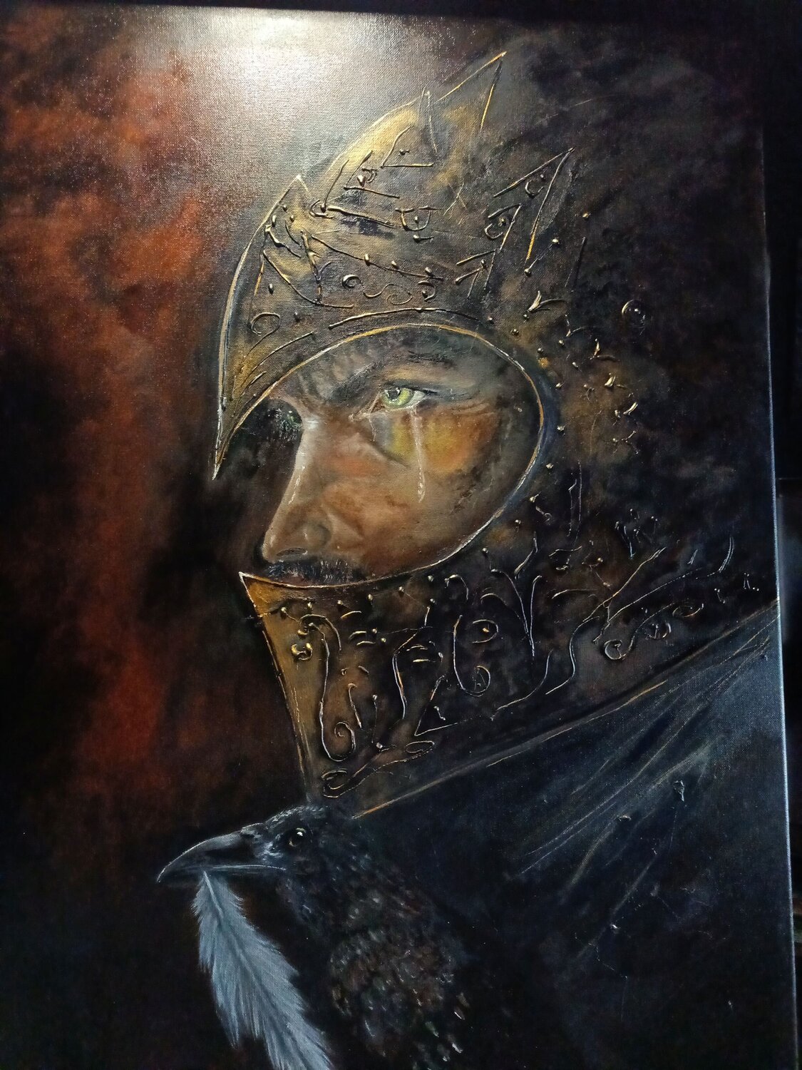 The Offering Raven Dubh Original painting for sale