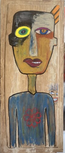 Fleur au centre by Eric Doisy, Painting for Sale on Select
