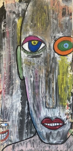 Visage en dérive by Eric Doisy, Painting for Sale on Select
