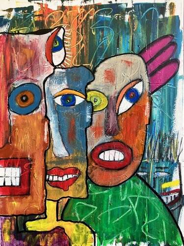 Le parlement des yeux by Eric Doisy, Painting for Sale on Select