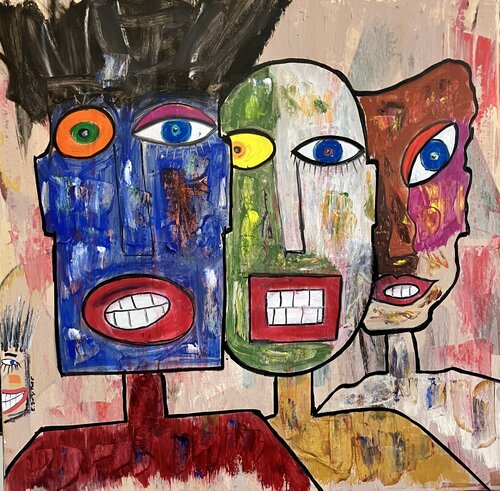 Triple présence by Eric Doisy, Painting for Sale on Select