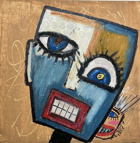 L'homme électrique by Eric Doisy, Painting for Sale on Select