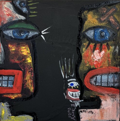 Double jeu by Eric Doisy, Painting for Sale on Select