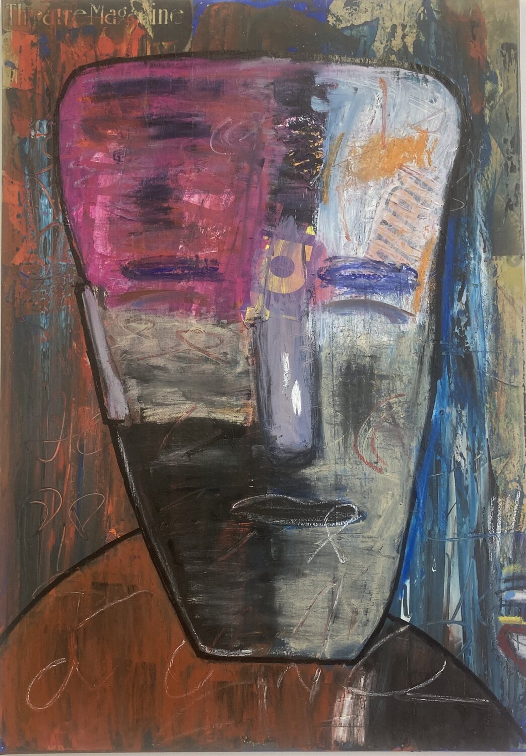L'homme scindé Eric Doisy Original painting for sale