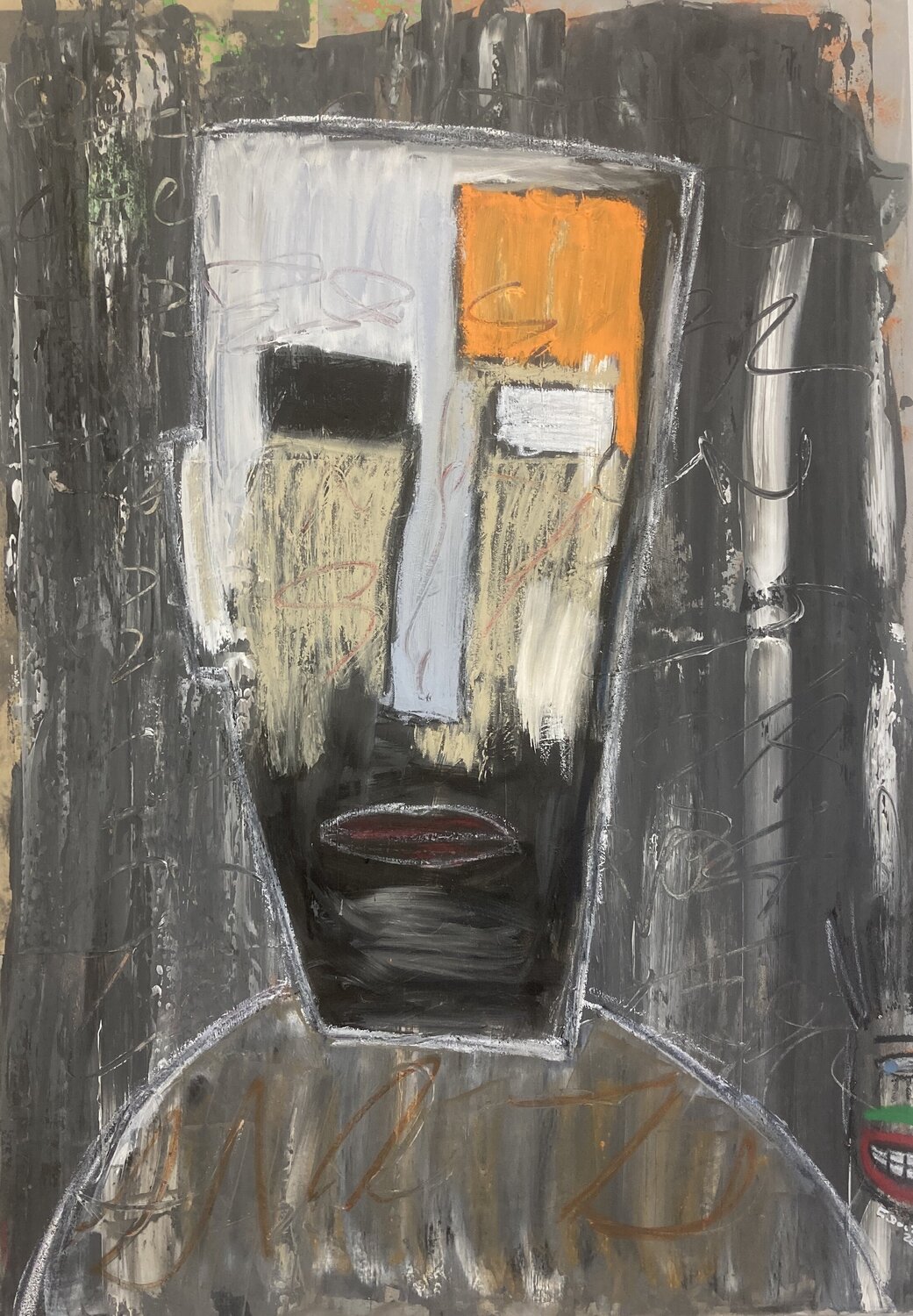 Totem muet Eric Doisy Original painting for sale