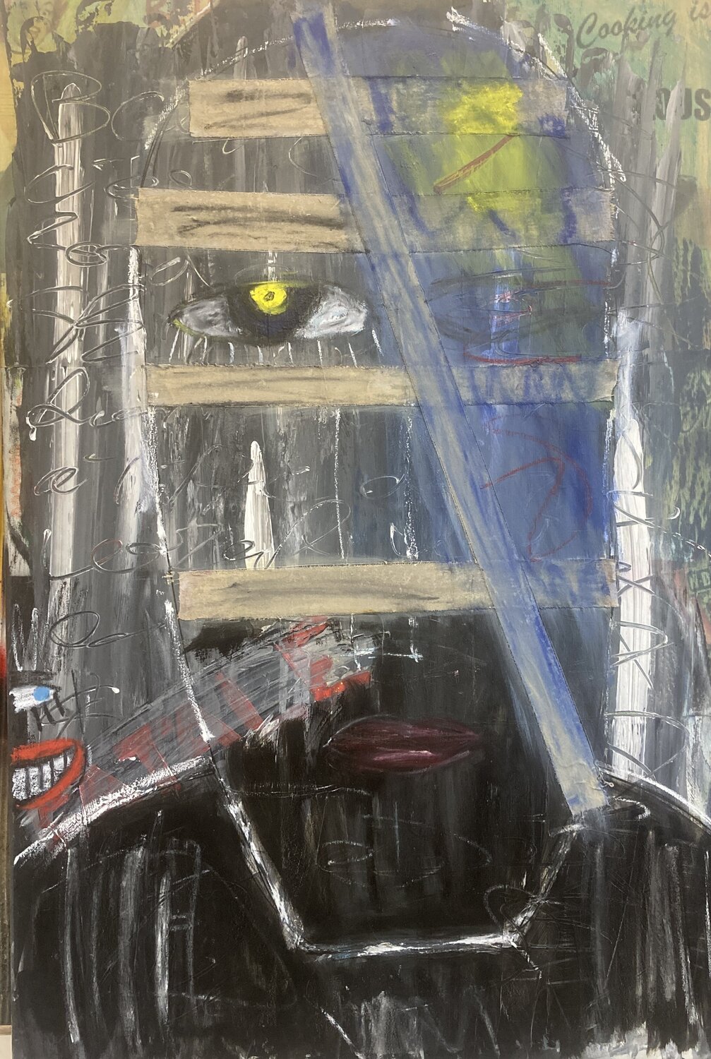 Silence en cage Eric Doisy Original painting for sale