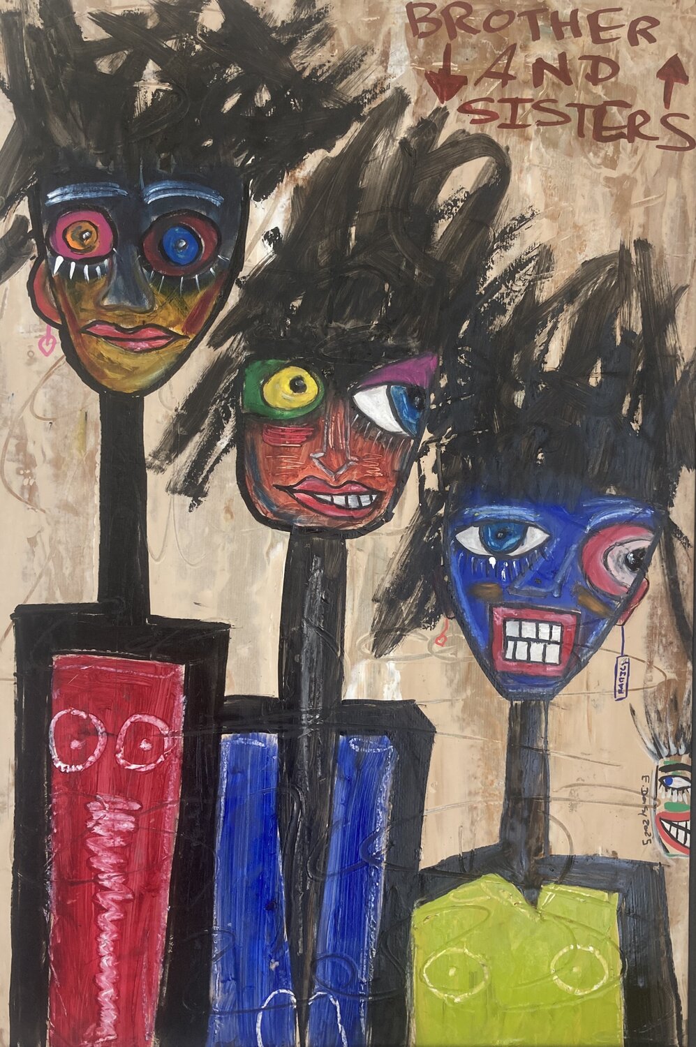 Family noise Eric Doisy Original painting for sale