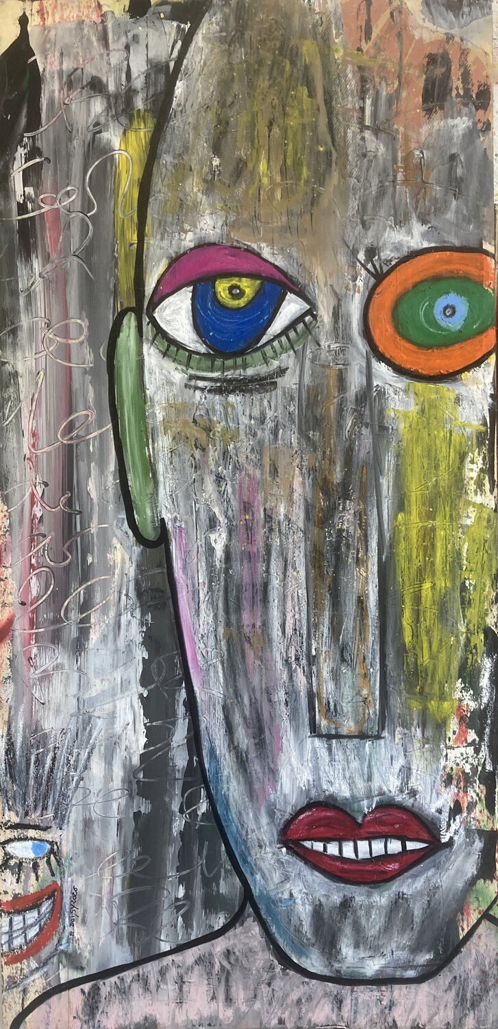 Visage en dérive Eric Doisy Original painting for sale