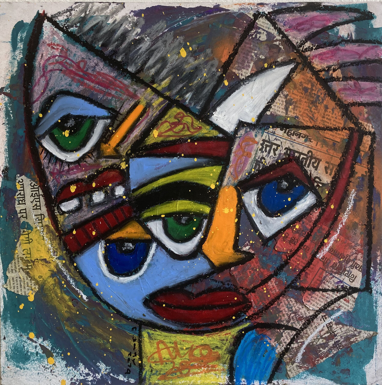 L'oeil VII Eric Doisy Original painting for sale