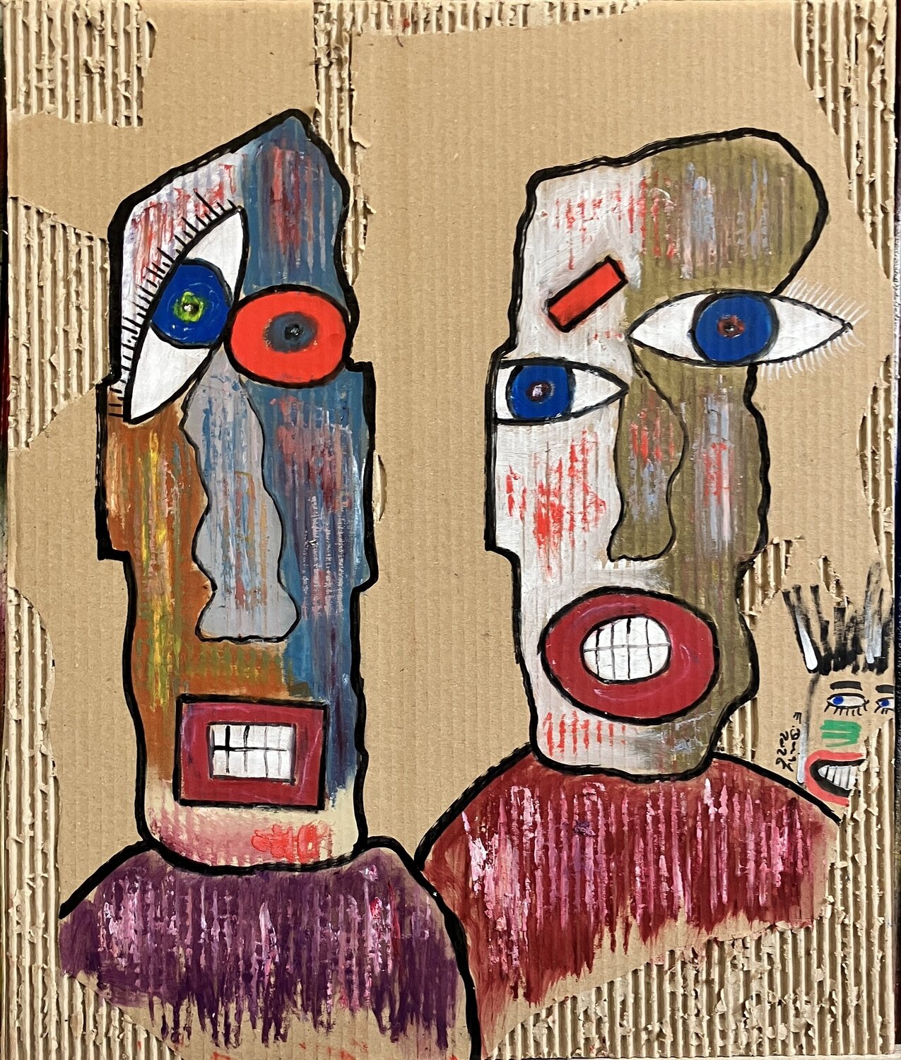 Duo temblant Eric Doisy Original painting for sale