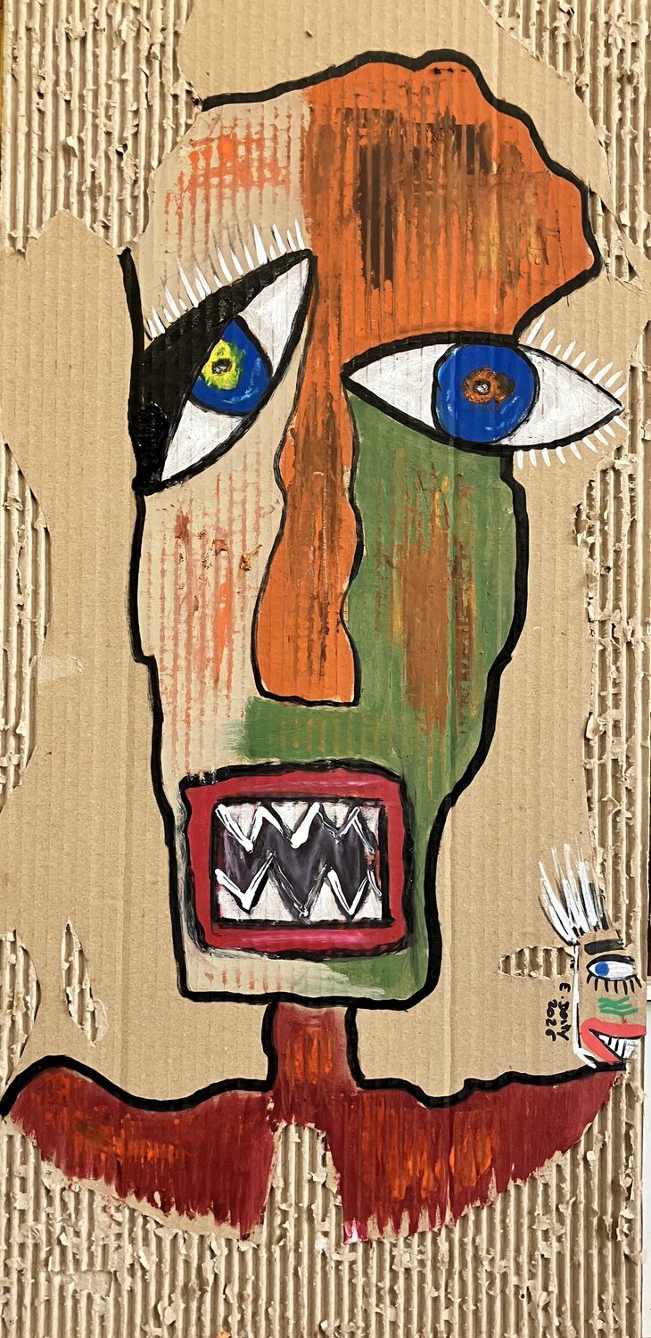 Carton d'âme Eric Doisy Original painting for sale