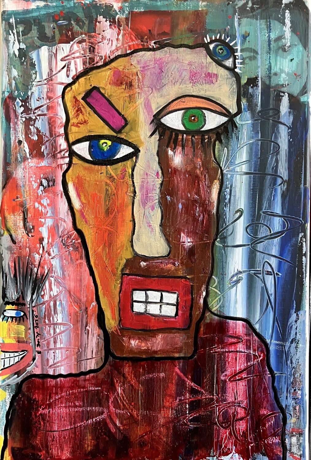 Portrait Eric Doisy Original painting for sale