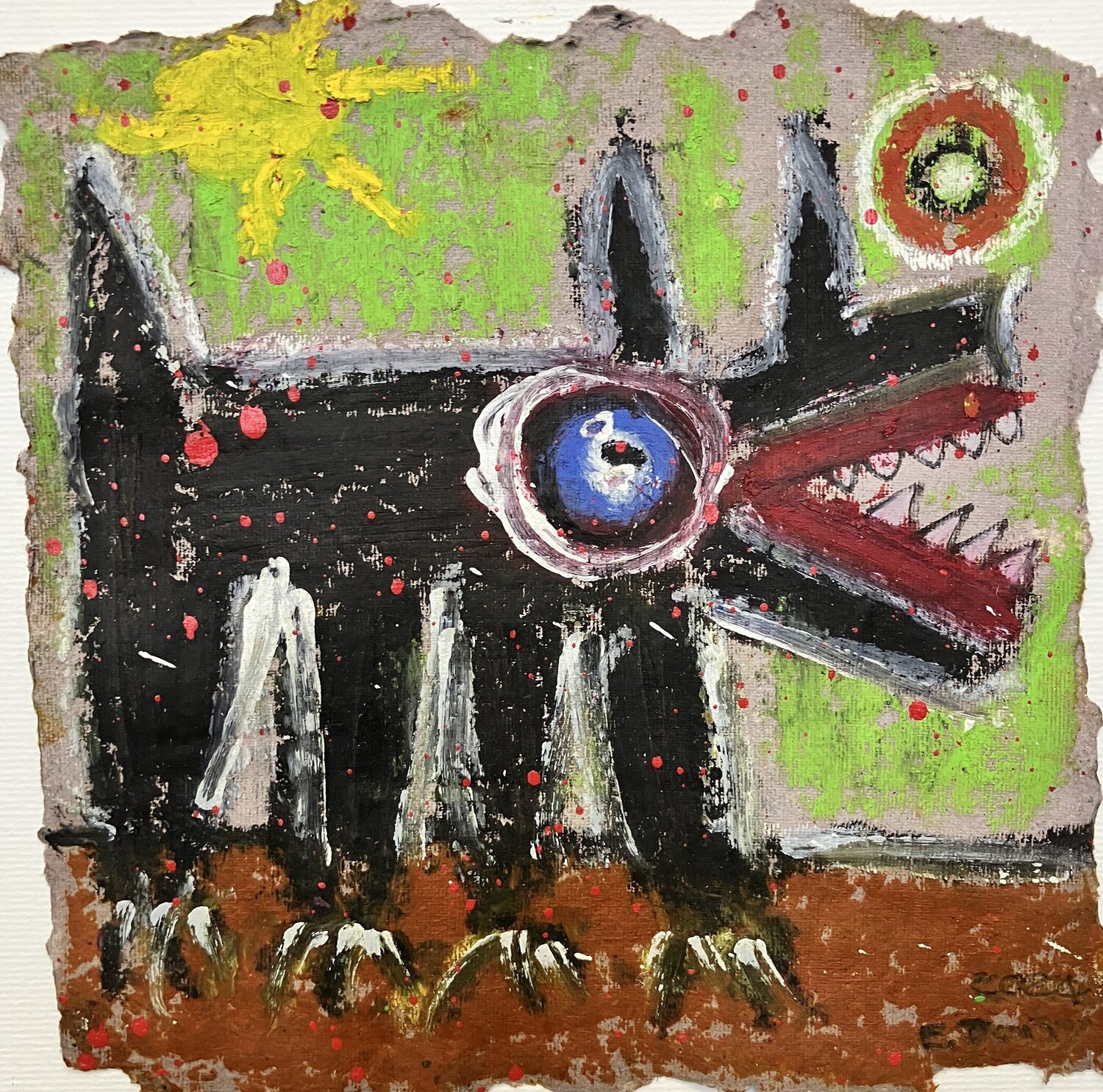 Le chien Eric Doisy Original painting for sale