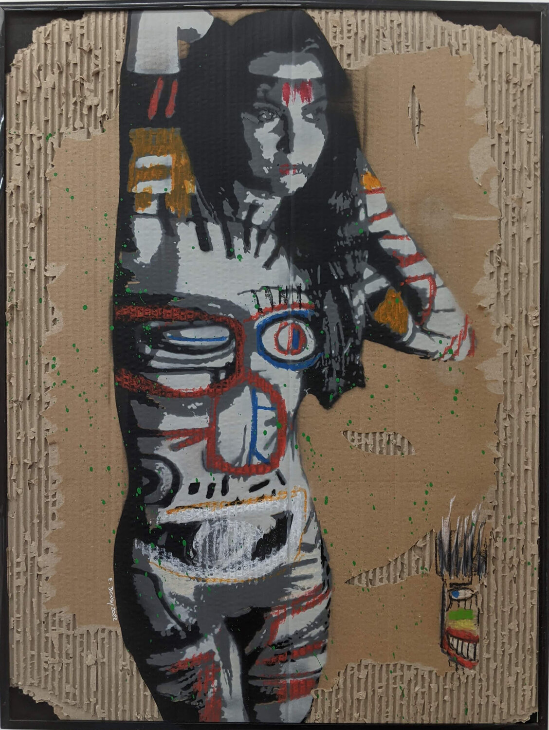 Body painting Eric Doisy Original painting for sale