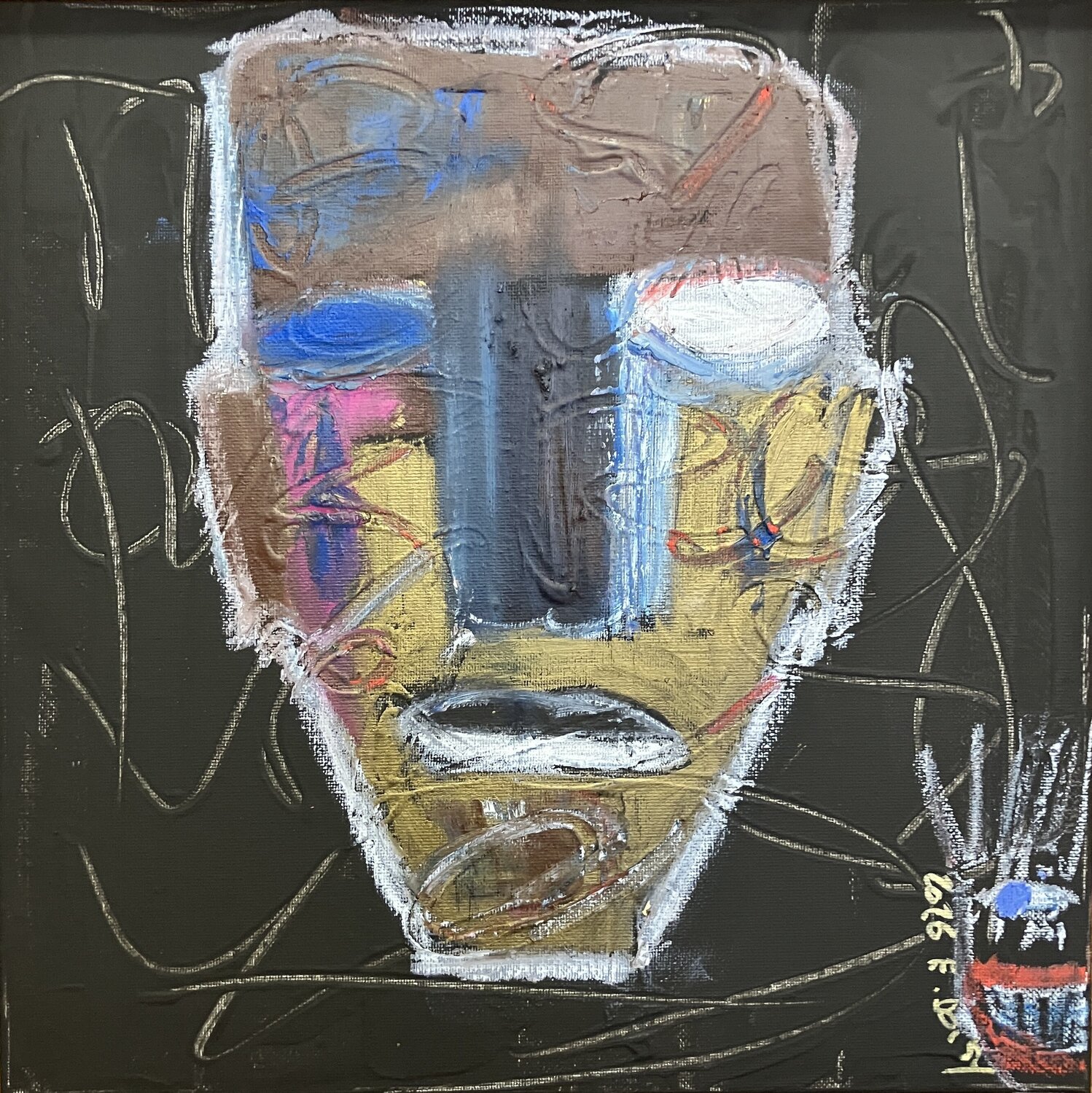 Visage brut Eric Doisy Original painting for sale