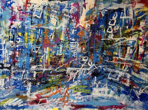 LIGHTS IN THE CITY 01 by Silvana Di Vora, Painting for Sale on Select