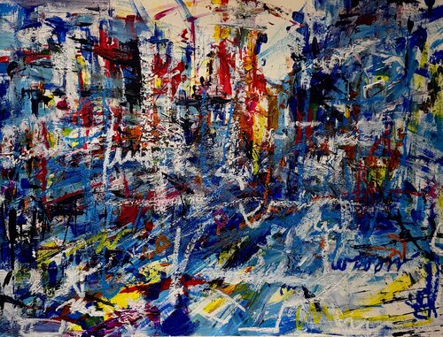 LIGHTS IN THE CITY 02 by Silvana Di Vora, Painting for Sale on Select