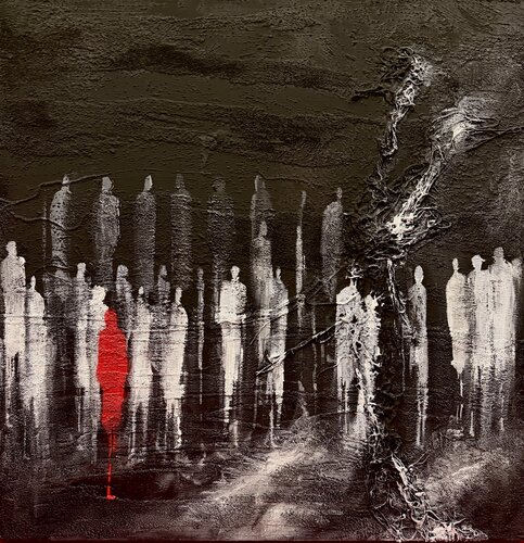 PEOPLE 11 -THROUGH THE LIGHT by Silvana Di Vora, Painting for Sale on Select