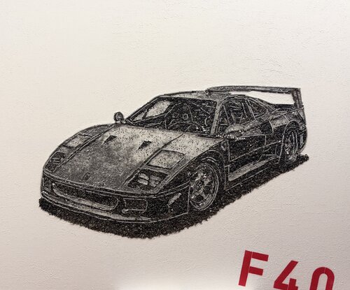 FERRARI F40  - ICON CAR - DREAM BIG by Silvana Di Vora, Sculpture for Sale on Select