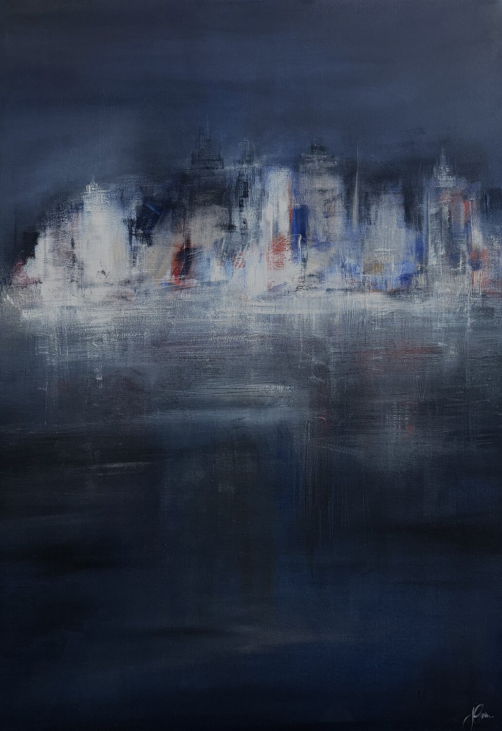 CITY LIGHTS Silvana Di Vora Original painting for sale