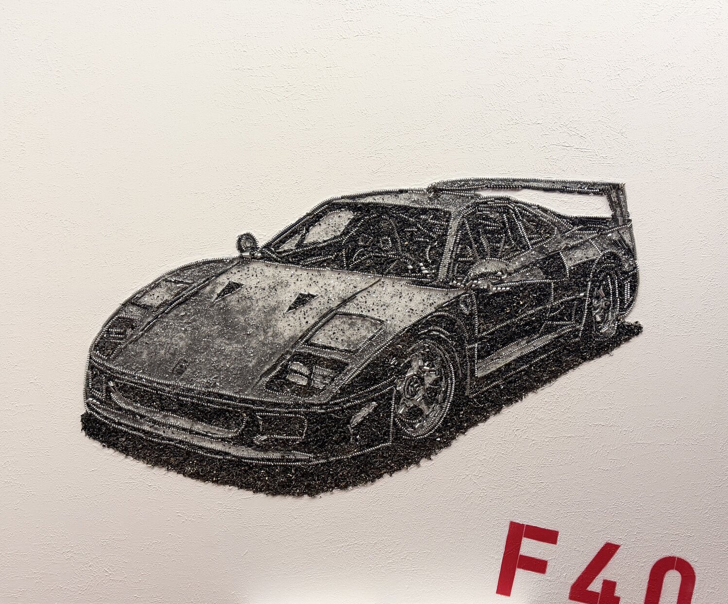 FERRARI F40  - ICON CAR - DREAM BIG Silvana Di Vora Sculpture for sale