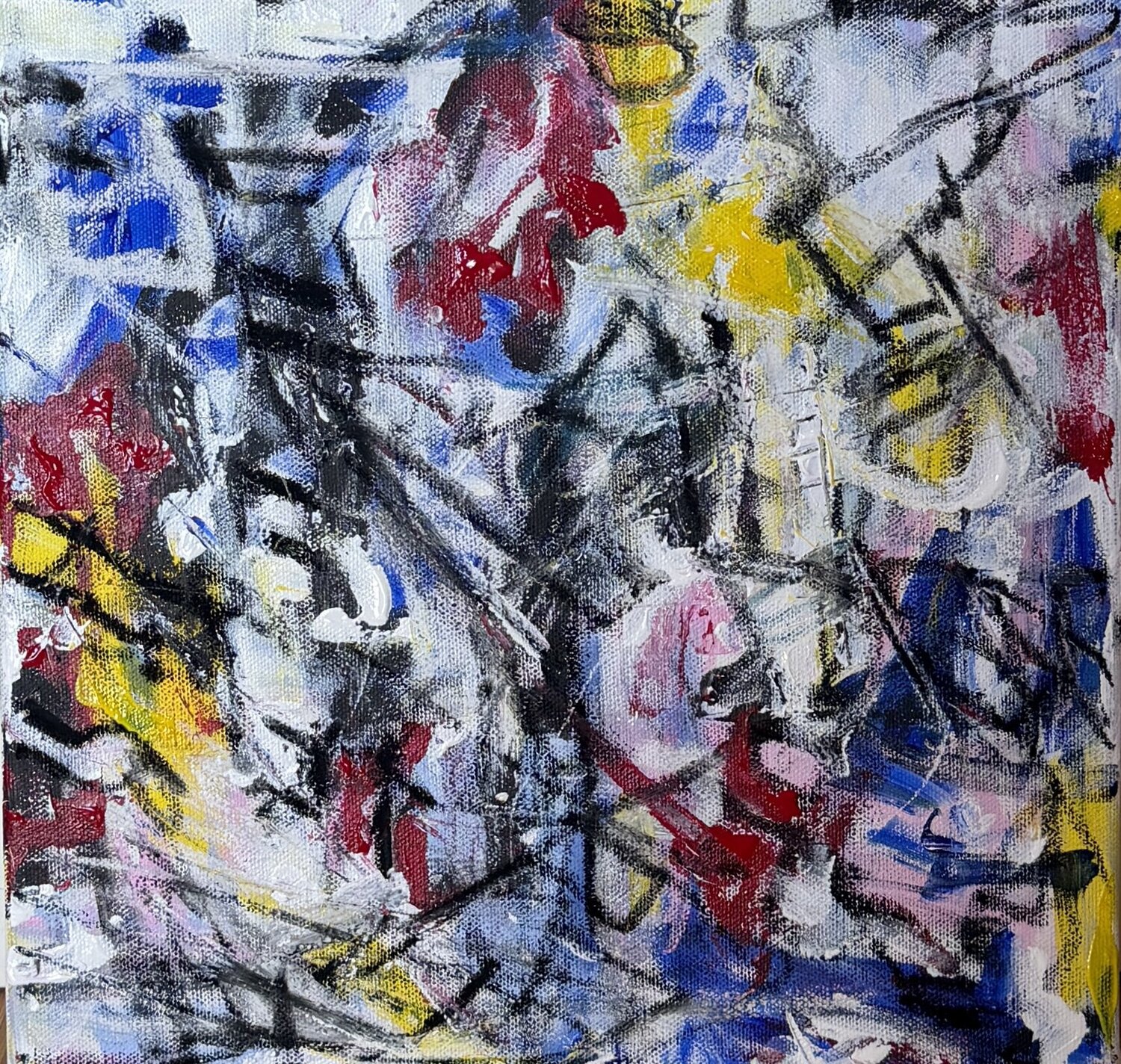 FREQUENZE URBANE 01/3 Silvana Di Vora Original painting for sale